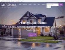 Tablet Screenshot of mtrainierfcu.com